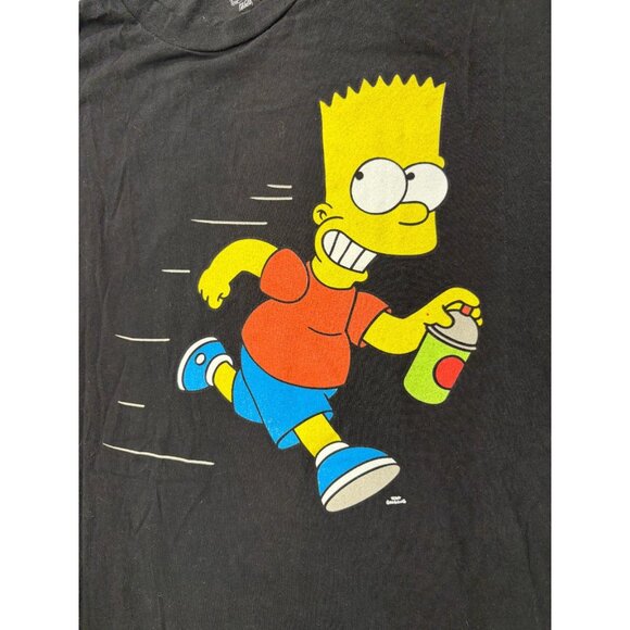 The Simpsons Bart XL Graphic Tee “Sorry or Whatever” Spray Paint Shirt - Picture 3 of 7